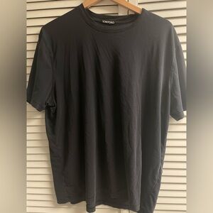 Mens TOM FORD Black Lycocell Cotton Blend Crewneck T shirt  4XL, 24” ptp